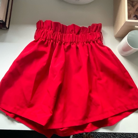 CherryKoko - Paperbag Red Shorts - Picture 3 of 4